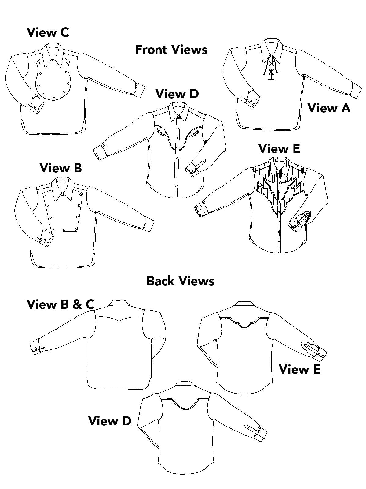 212 Five Frontier Shirts - PDF pattern