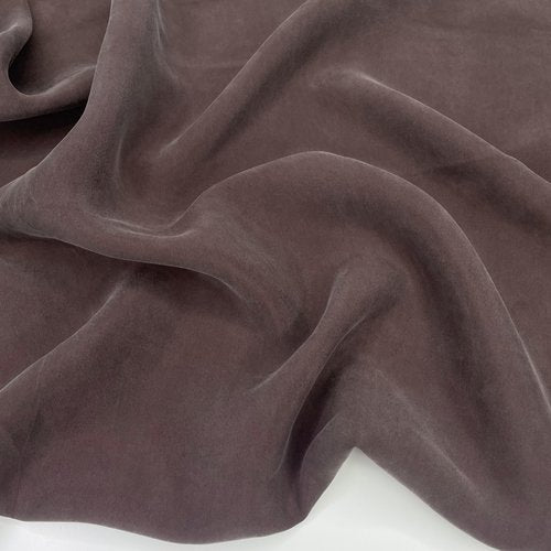 cupro/rayon fabric in a espresso color