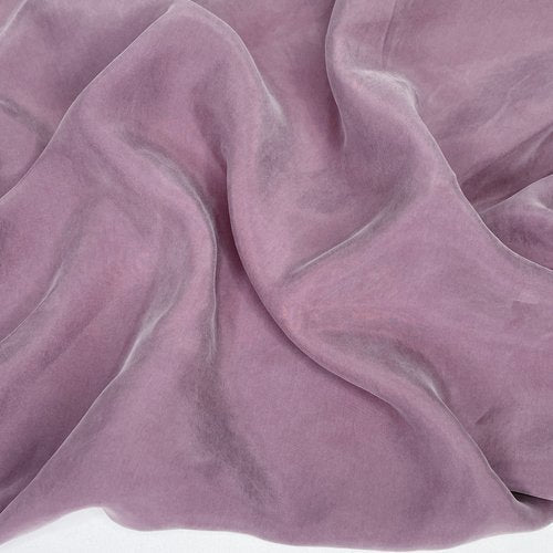 cupro rayon fabric in a pink purple light color.