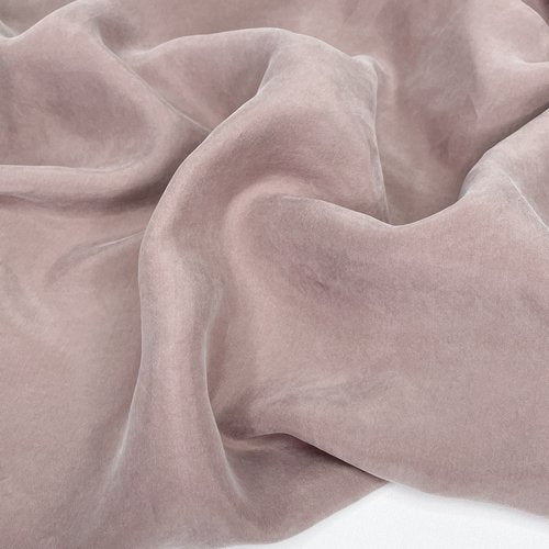 cupro/rayon fabric in a Taupe color