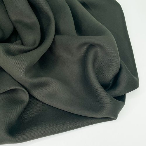 lyocell twill fabric in a balsam green color.