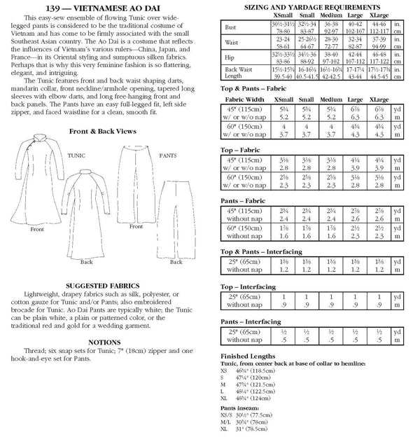 139 Vietnamese Ao Dai - Folkwear