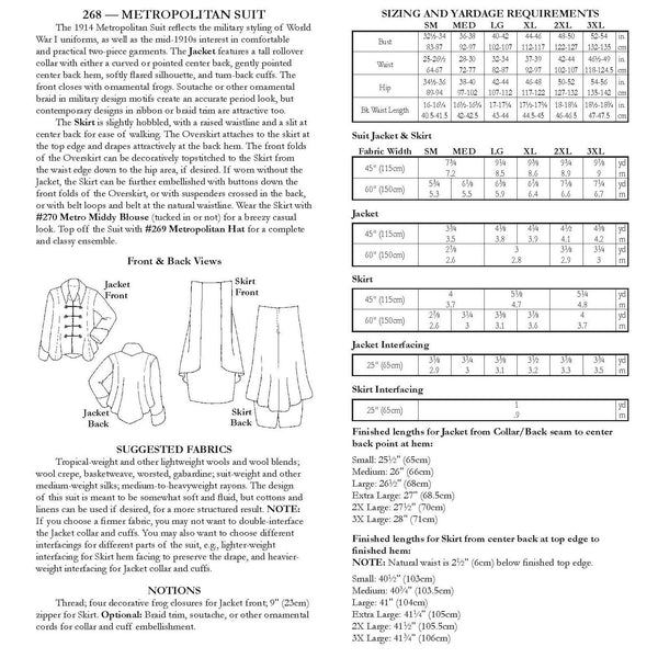 268 Metropolitan Suit - Folkwear