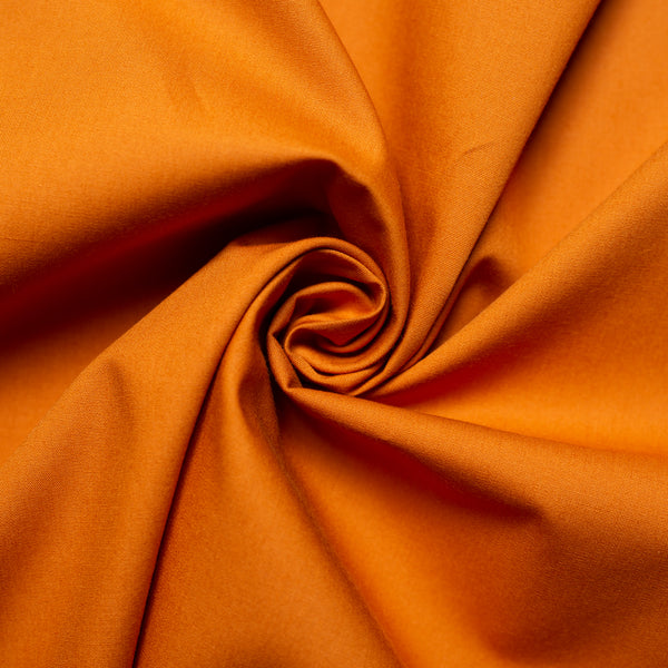 Orange Solid Poplin - organic cotton - Folkwear